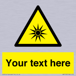 Custom Optical Radiation Sign